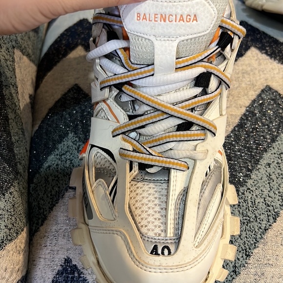 Balenciaga MEN'S TRACK SNEAKER IN WHITE Size 7 EU 40 - Picture 7 of 13